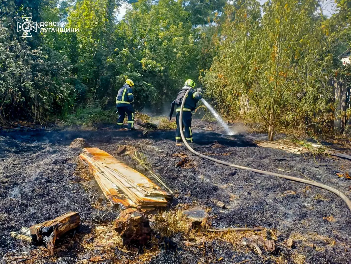ліквідували пожежу на відкритій території