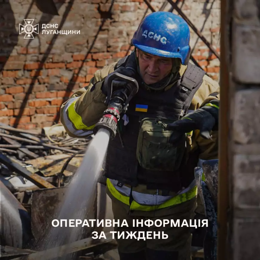 залучення особового складу ДСНС Луганщини протягом минулого тижня