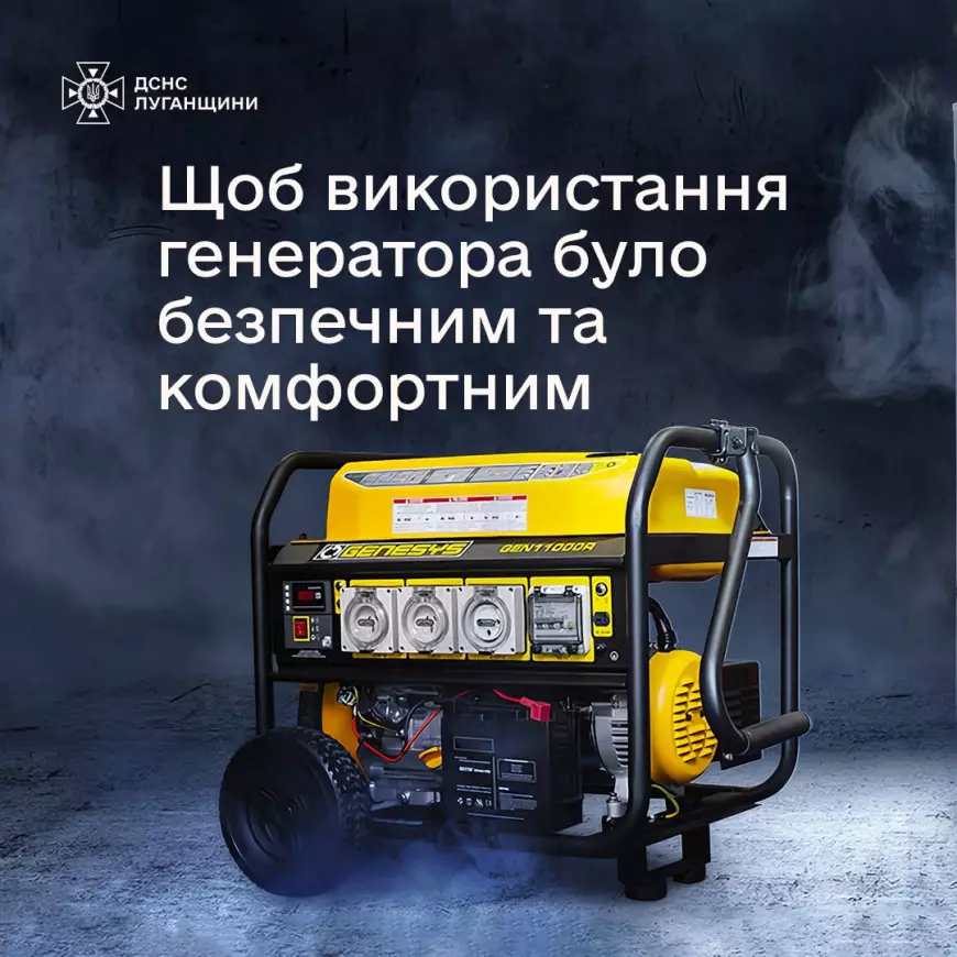  Нагадуємо про важливість безпеки при користуванні генераторами.